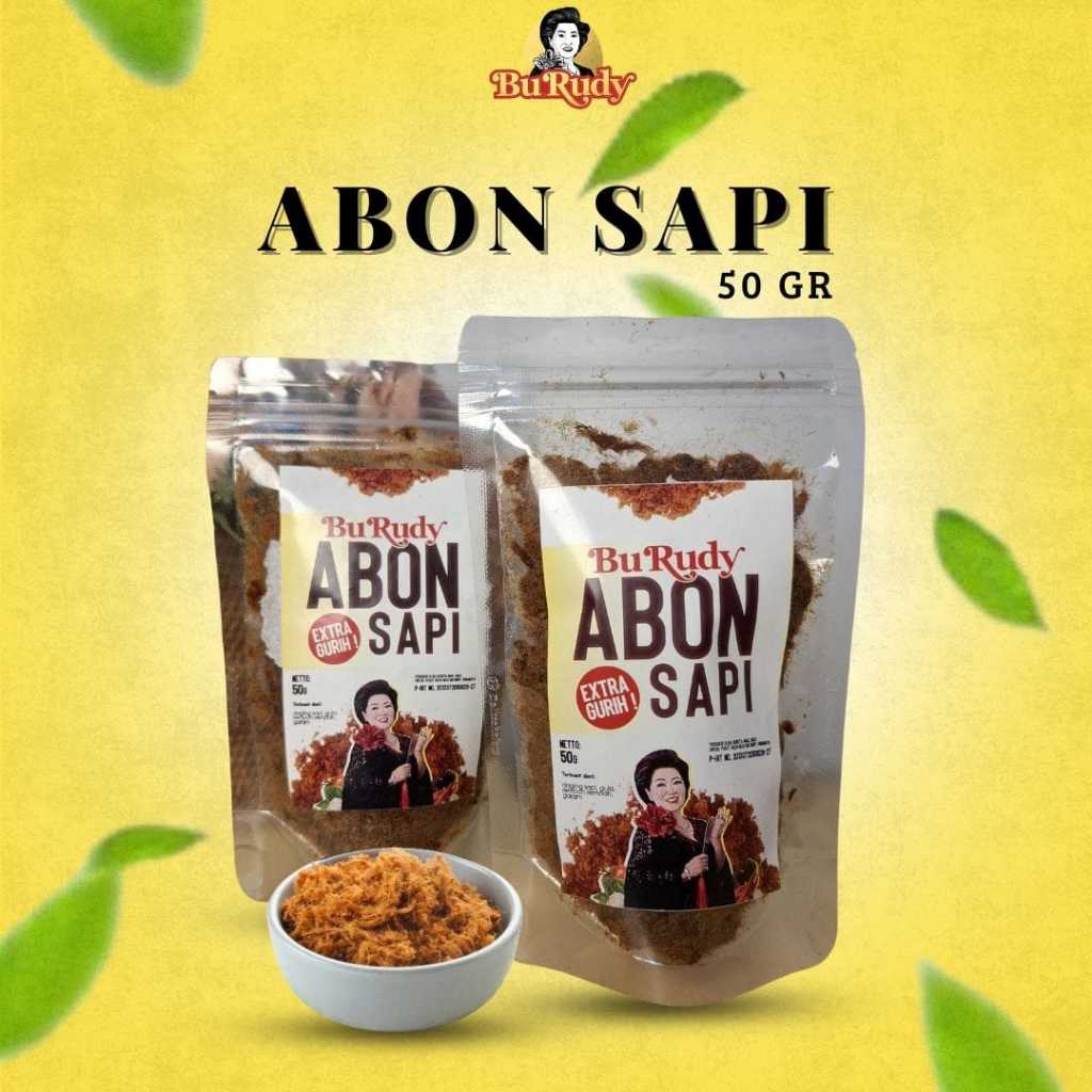 Abon Ayam dan Sapi Bu Rudy Surabaya kemasan 50 grm