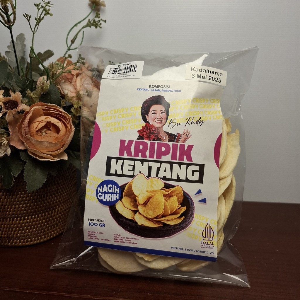 Keripik Kentang Bu Rudy kemasan 100gr Renyah dan Gurih - Gambar 2
