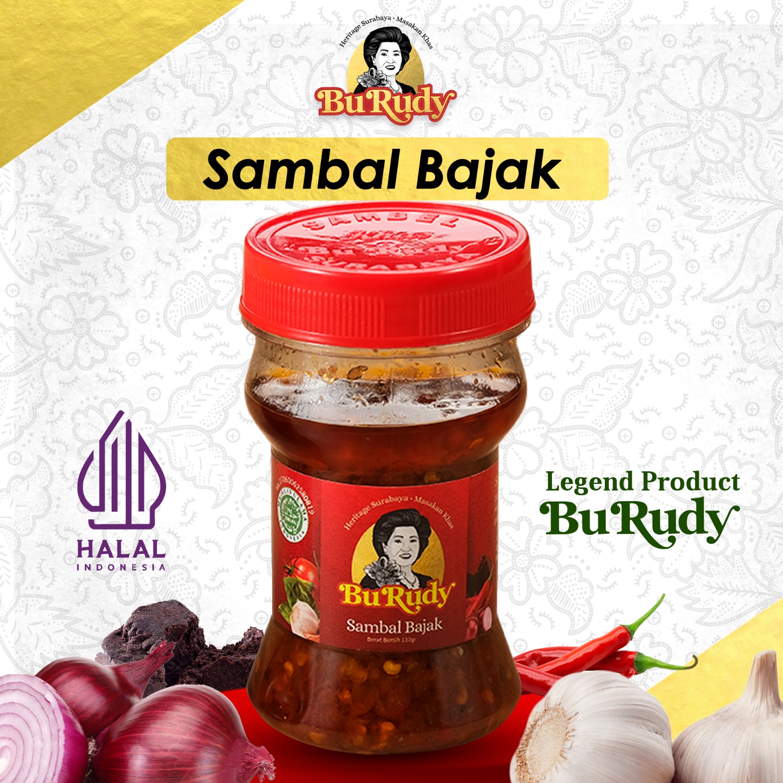 Sambal Bajak Bu Rudy Original Langsung dari Darmahusada Sby