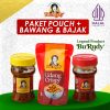 Paket Kecil Udang Pouch Pusat Oleh Oleh BU Rudy dengan tambahan Sambal Bawang dan Bajak atau Ijo