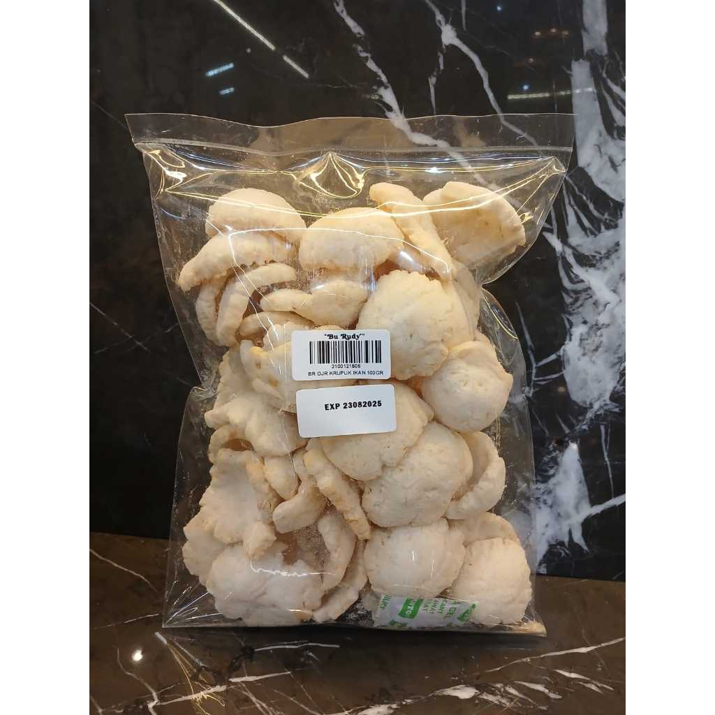 Kerupuk ikan Bu Rudy gramasi 100gr || khas oleh oleh Surabaya - Gambar 3