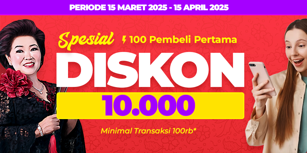 300 PEMBELI PERTAMA DISKON 10 RIBU