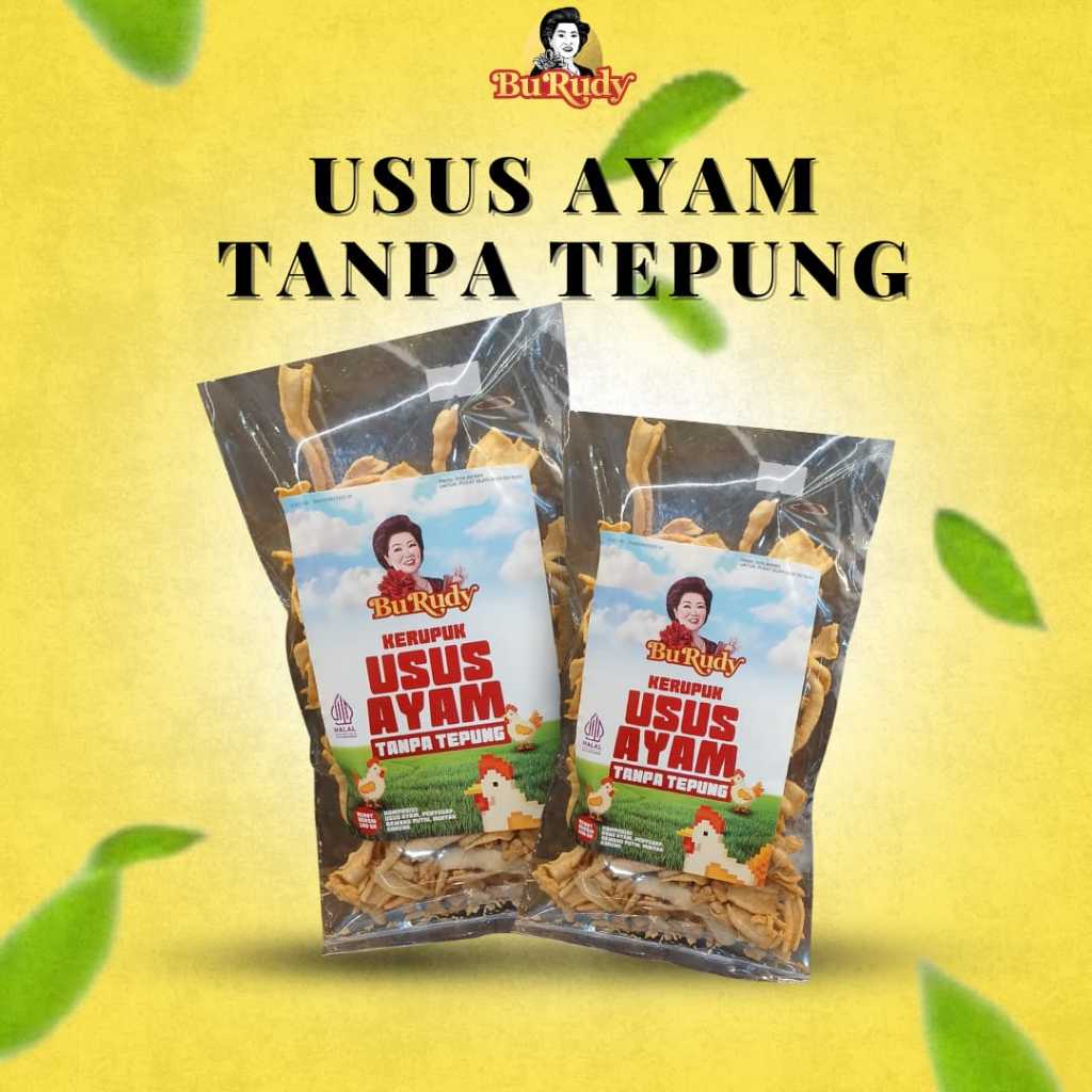 Produk Baru Bu Rudy Kerupuk Usus Ayam Tanpa Tepung 100gr