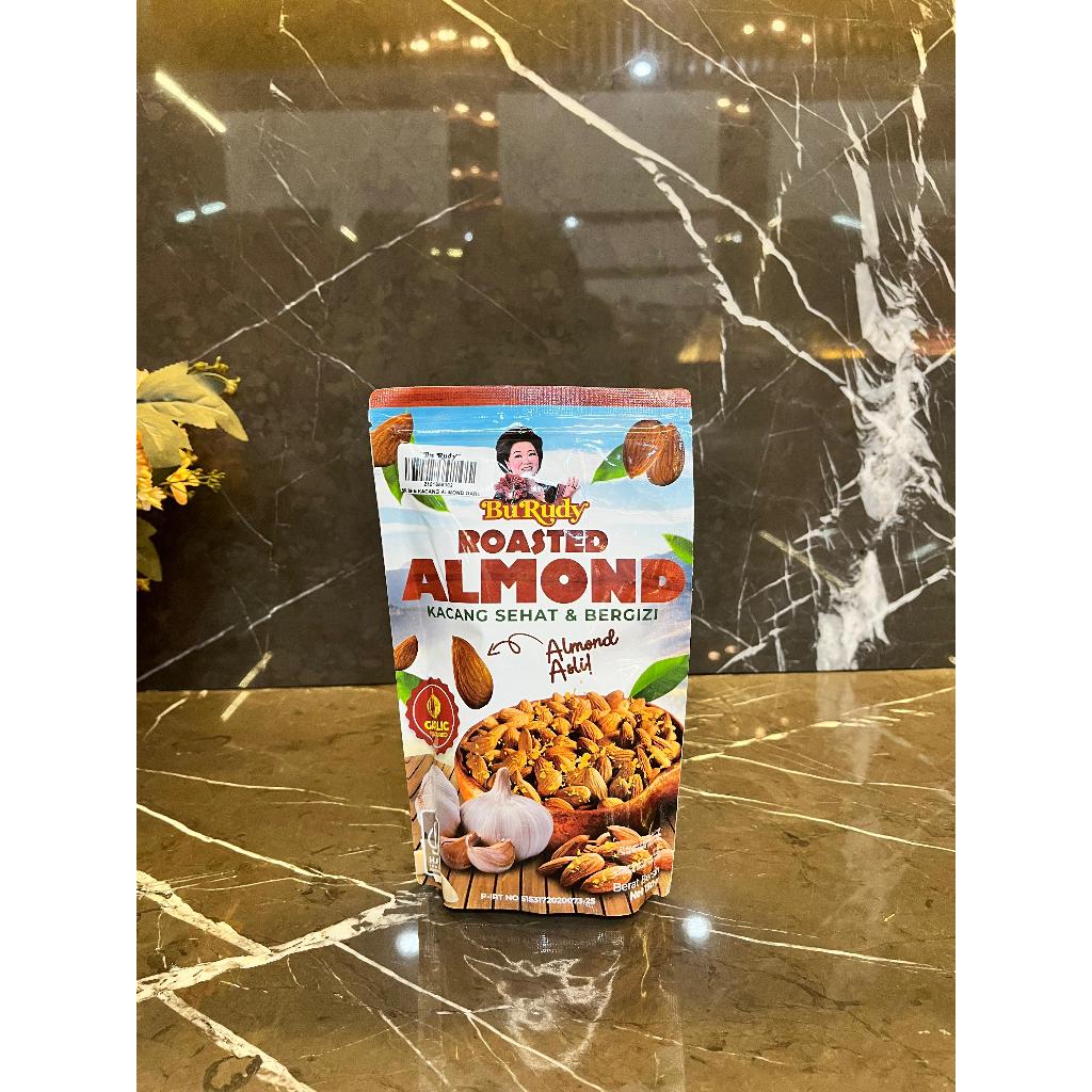 New Roasted Almond Garlic Flavoured Bu Rudy 150gr - Gambar 2